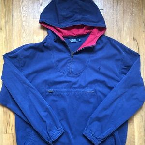 Polo Brand jacket w/ hood (1/2 zip, center pocket)